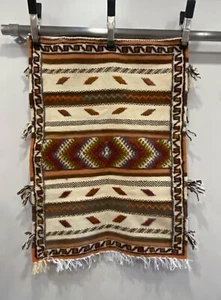 Moroccan Berber Rug Carpet - Well Made Area Rug - Earth Tones - 3'2" x 2' 2 1/2" - Picture 1 of 7