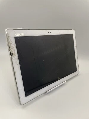 Asus Zenpad 10 Z300C P00C White Wi-Fi 10.1" Android Tablet Faulty Cracked #D - Image 1 of 4