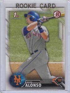 PETE ALONSO ROOKIE CARD 1st RC Bowman Baseball Peter 2016 NEW YORK METS