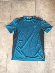 UNDER ARMOUR Men's short sleeve size medium M athletic shirt black blue green - Picture 1 of 3
