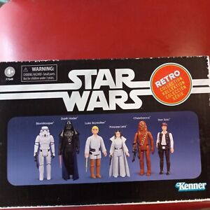 Star Wars Hasbro Kenner Retro Collection set of 6 Figures 3.75” Factory Sealed