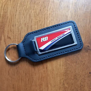Yamaha RD125 LC - 10W/12A MK1 Red Leather Keyring for RD 125 LC Key - NOS Parts - Picture 1 of 2