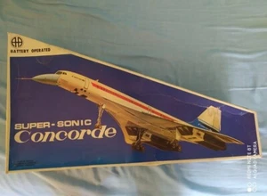 SELTEN VTG ANANIADIS CONCORDE SUPER SONIC JET B/O AIR FRANCE GRIECHISCH NEU IM KARTON - Bild 1 von 12