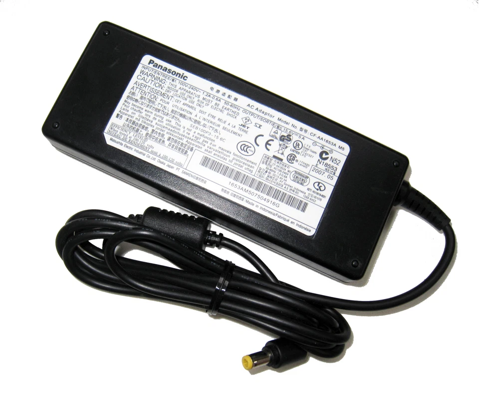 Genuine  PANASONIC TOUGHBOOK  AC Adapter CF-AA1653A CF-AA6502A  5.0A  15.6V - image 1 of 1
