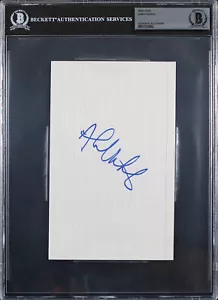 Ahmad Rashad Authentic Signed 5x8 Index Card Autographed BAS Slabbed - Picture 1 of 2