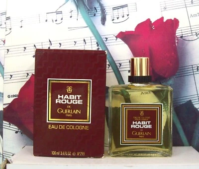 Habit Rouge EDC Splash 3,4 OZ Por Guerlain. Vintage. Nuevo con caja Foto 1 de 2