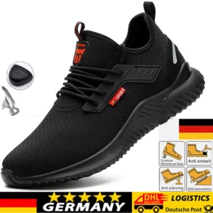 Herren Damen Sicherheitsschuhe Arbeitsschuhe mit Stahlkappe Leicht Schutzschuhe - Bild 1 von 15