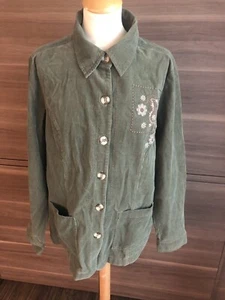 Brand New With Tags Classic Elements Coruroy Green Jacket Size 10 - Picture 1 of 12