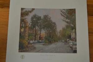 Thomas Kinkade Carmel Ocean Avenue Offset Lithograph with Kinkade COA - Picture 1 of 6