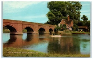 Postcard Clifton Hampden Bridge River Thames Oxfordshire England - Picture 1 of 2