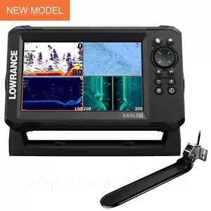 Lowrance Eagle 7 Echolot/Kartenplotter mit TripleShot HD Transducer│Grundkarte - Bild 1 von 12