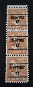 3 - 1938 US Scott #805 - 1 1/2 Cent Newport, KY Precancels - Used/NG/LH/VF - Picture 1 of 2