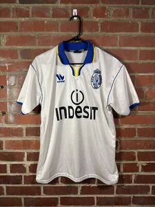 Vintage 1996 VIRMA Football Jersey #9 Indesit ACF Bergamo Soccer Italy Medium - Picture 1 of 7