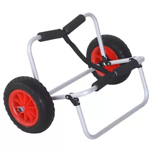 Kajakwagen Kanuwagen Surfwagen Bootswagen klappbar mit Gurt Räder bis 90 kg - Bild 1 von 10
