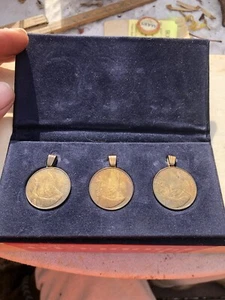 Pope John Paul II Vatican 925 Silver Coin Pendant Set - Picture 1 of 15
