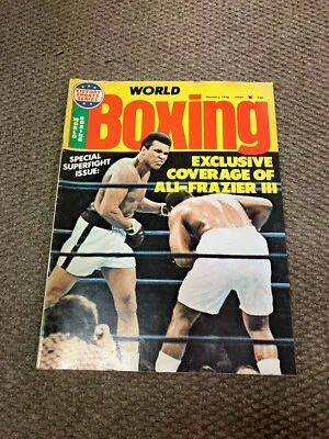 January 1976, World Boxing Magazine, Ali - Frazier III on Front Cover, Clean - Image 1 of 3