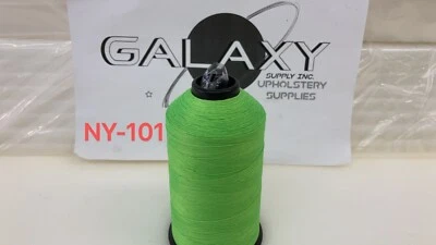 69 Upholstery Thread TEX-70 Bonded Nylon 8 oz Made In The USA Neon Green NG-101 - Image 1 of 4
