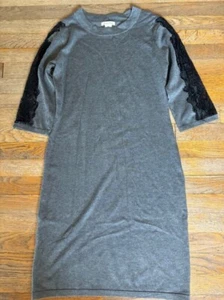 Luxxe Lane Damen Pulloverkleid mit Spitzendetail Ärmel Gr. Medium - Bild 1 von 4