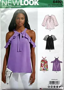 New Look 6490 Misses Blouses Assorted Styles Sizes: 8 - 20 - Picture 1 of 2