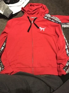 Victoria's Secret Rare pup bling hoodie / Joggers outfit set M/M - Picture 1 of 10
