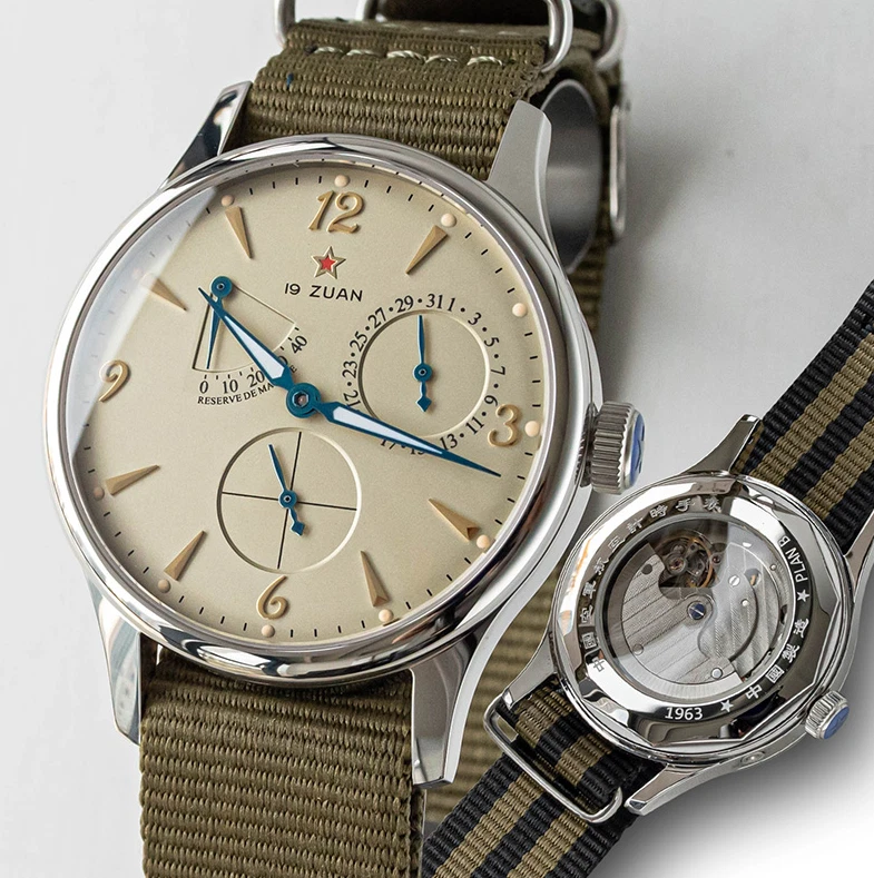 40mm Classic SEAGULL 1963 Sapphire Luminous Mechanical Watch Champagne Dial New - Image 1 of 4