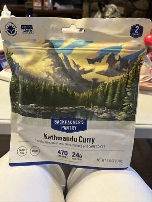 Backpacker’s Pantry Katmandú Curry 4,6 oz lentejas, arroz, papas, guisantes, caducidad 7/32 Foto 1 de 3