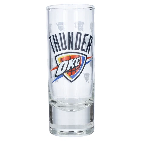 Oklahoma City Thunder 2.5oz. Satin-Etched Tall Shot Glass Cover