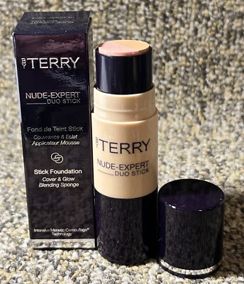 By Terry Nude Expert Duo Stick Foundation ~ 10 Golden Sand NIB - Image 1 of 2