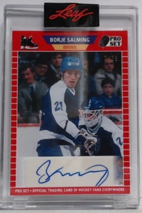 2021 Leaf Pro Set Borje Salming Auto SP 7/25 Maple Leafs PDK - Bild 1 von 2