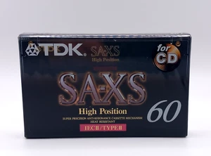 TDK SA-XS 60 TYPE II RARE BLANK AUDIO CASSETTE TAPE (1995) BRAND NEW & SEALED - Picture 1 of 6