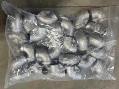 lot of 25- 304 Stainless Steel Threaded 90 Degree Pipe Elbow 18-8 Size 3/4 inch - Image 1 of 2