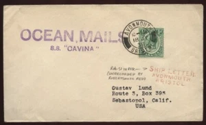 JAMAICA 1938 RARE SHIPLETTER - Picture 1 of 2