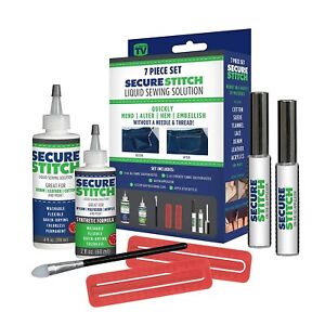 Secure Stich Liquid Sewing Solution, Quickly Mend Alter Fabric Glue