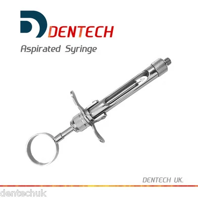DENTECHUK Aspirated Syringe Dental Surgical Aspirating Cartridge European Thread 1.8 ml CE