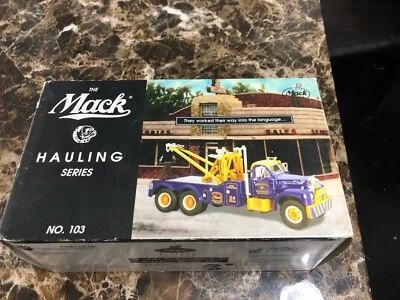 FIRST GEAR THE MACK HAULING SERIES 1960 MODEL B-61 NO.103 Bulldog Wrecker - Image 1 of 4