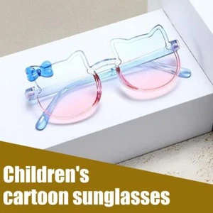 Children,s Sunglasses Little Girl Cartoon Sunglasses Bow' Kitten Cute R7Q7 G8B6 - Picture 1 of 22