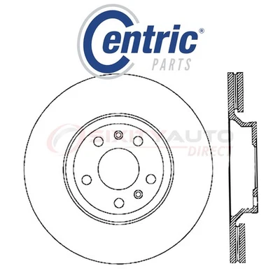 Centric C-TEK Disc Brake Rotor for 2003-2012 Bentley Continental 6.0L W12 - wq Foto 1 de 4