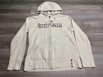 Burton Cremallera Completa Snowboard Sudadera con Capucha Sudadera para Mujer Talla Grande Blanca Foto 1 de 4
