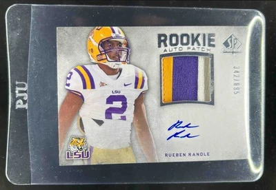 2012 SP Authentic Rueben Randle RC Patch Rookie Auto #/885 Tigers - Image 1 of 2