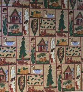 1 Yard x 45"W Fabric By Moda Fall Holiday Quilting Sewing Crafting  - Picture 1 of 3