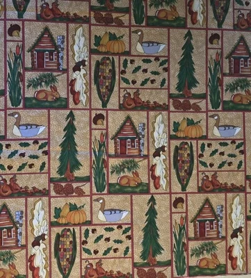 1 Yard x 45"W Fabric By Moda Fall Holiday Quilting Sewing Crafting  - Image 1 of 3