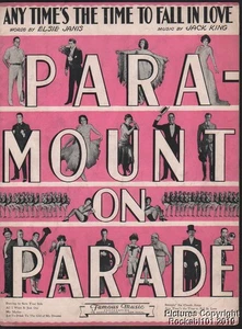 1930 Film (Paramount on Parade) Noten Any Time's the Time to Fall in Love - Bild 1 von 1