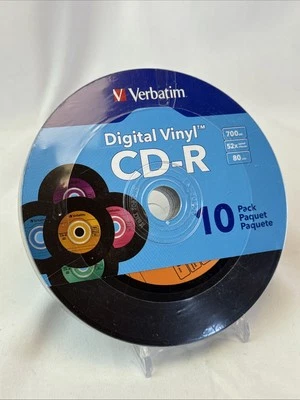 Verbatim Digital Vinyl 80-Min/700MB 10pk CD-R Audio Discs Recordable - Image 1 of 4