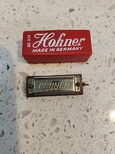 Vintage Mini Made in Germany Hohner "Little Lady" Harmonica 1 1/4" Works No. 39 - Picture 1 of 10