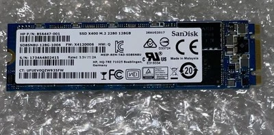SanDisk X400 128GB SATA 6GB/s M.2 2280 TLC SSD Drive SD8SN8U-128G-1006 - Image 1 of 4