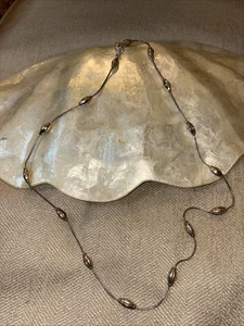 Brighton 34 Zoll zweifarbige geätzte ovale Halskette - Bild 1 von 7