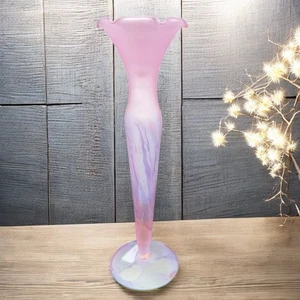 Deco Art Designs Canada Handarbeit Kunst Glas Vase bunt geschwungen Vase Vintage - Bild 1 von 12