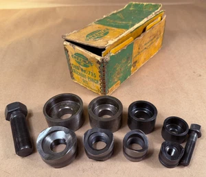 Greenlee vintage n. 735 Set di punzoni per condotti knockout in metallo 1/2” 3/4” 1” 1-1/4” - Foto 1 di 17