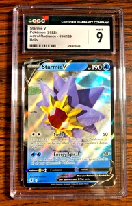 Starmie V Ultra Rare #030 - CGC MINT 9 - 2022 SWSH Astral Radiance - Pokemon TCG - Picture 1 of 3