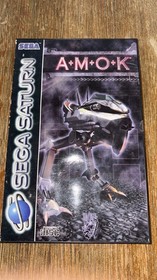 Amok Sega Saturn Game With Manual, Good Condition